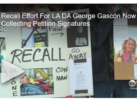 As Recall Petition Starts Collecting Signatures, Gascón Spokesperson Questions Who's Behind Effort