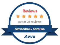Reviews | Five Stars out of 25 reviews | Alexandra S. Kazarian | AVVO